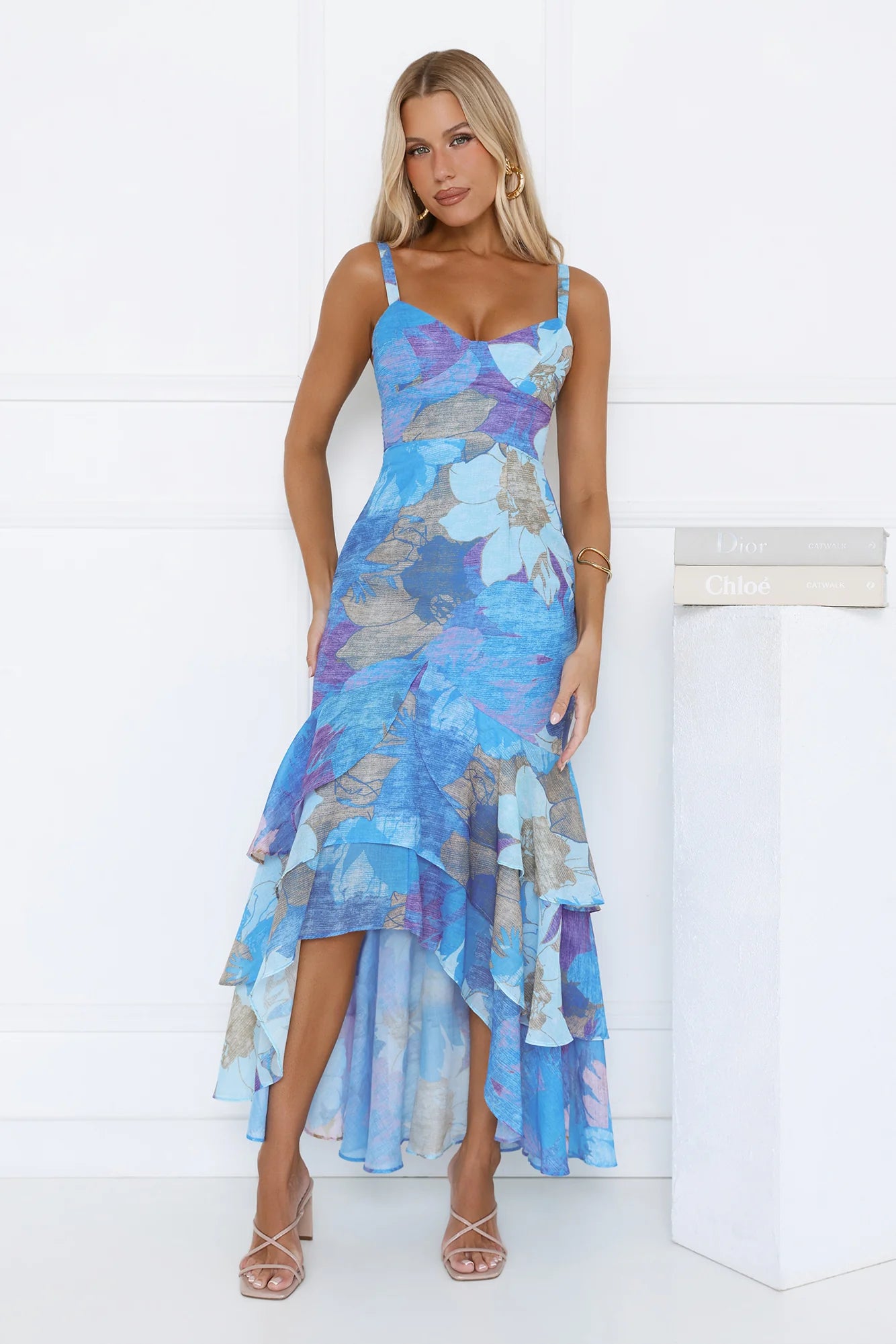 Timeless Glow Maxi Dress Blue